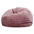 Westelm Bean Bag Chair 3D model small image 2