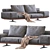 Contemporary Wing Sofa by Flexform 3D model small image 1