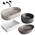 GSI ColorElements Washbasin Set - Stylish and Hygienic 3D model small image 1