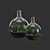 Glass Terrarium Bottle: Living Art in a Jar 3D model small image 3