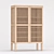 Stylish Solid Wood Shoe Cabinet 3D model small image 5