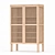 Stylish Solid Wood Shoe Cabinet 3D model small image 7
