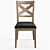 Elegant Emiliano Cross Back Chair 3D model small image 4