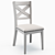 Elegant Emiliano Cross Back Chair 3D model small image 5
