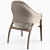 Sleek Affinity Arm Chair 3D model small image 2