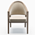 Sleek Affinity Arm Chair 3D model small image 4