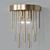 Modern Brass Wall Lamp: Aestra 3D model small image 1