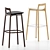 Branca Counter Barstool - Sleek and Stylish Seating Solution 3D model small image 2