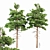 Pine Tree Bundle: High-Res, Professional 3D Models 3D model small image 1