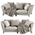 Sophisticated Weston Sofa: Flexform's Mood Collection 3D model small image 2