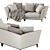 Sophisticated Weston Sofa: Flexform's Mood Collection 3D model small image 4