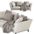 Sophisticated Weston Sofa: Flexform's Mood Collection 3D model small image 5