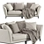 Sophisticated Weston Sofa: Flexform's Mood Collection 3D model small image 6