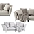 Sophisticated Weston Sofa: Flexform's Mood Collection 3D model small image 7