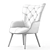 Hygge Patchwork Lounge Chair: Comfortable and Stylish 3D model small image 3