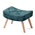 Hygge Ottoman: Modern Comfort for Your Space 3D model small image 6