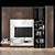 Sleek TV Wall Set: Effortless Elegance 3D model small image 1