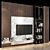 Sleek TV Wall Set: Effortless Elegance 3D model small image 3