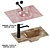 Artelinea Washbasin Set 5: Stylish Designs and High Quality 3D model small image 3