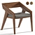 Godar Wood Chair: Modern Design Unites Comfort & Elegance 3D model small image 5