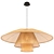 Lola Rattan Pendant: Stylish Lighting Solution 3D model small image 1