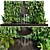 Serene Oasis: Plant Collection with Fountain 3D model small image 1