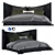 Luxury Tufty Bed: 200*180 CM 3D model small image 1