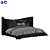 Luxury Tufty Bed: 200*180 CM 3D model small image 4