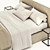 Ivory Stone Bed: Polys:405122, Uv Mapped, Vray+Corona 3D model small image 3