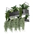 Metal Box Hanging Plant Set 3D model small image 1