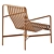 Stylish Olive Lounge Chair 3D model small image 2