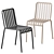 Hay Palissade Chair: Sleek Outdoor Seating 3D model small image 1