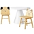 Safari Kids Chair & Willy Play Table 3D model small image 2