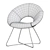 Elegant Williams Velvet Chair 3D model small image 5