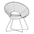 Elegant Williams Velvet Chair 3D model small image 6