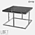 Modern Metal and Stone Coffee Table | LoftDesigne 6287 3D model small image 1