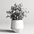 Elegant Marble Vase Bouquet 3D model small image 4
