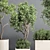 Collection Wood Vase Pot: Indoor Outdoor Plant 3D model small image 3