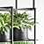 Metal Hanging Indoor Plant Pot Collection 3D model small image 2