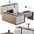 Sleek Executive Manager Office Set 3D model small image 2