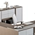 Sleek Executive Manager Office Set 3D model small image 4