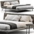 Poliform Onda: Modern and Stylish Bed 3D model small image 1