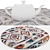 Elegant Round Rug Set - 6 Pieces 3D model small image 2