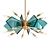 Elegant Italian Glass Chandelier 3D model small image 1