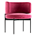 Luxury AKIKO Chair: Modern Elegance by Gallotti & Radice 2021 3D model small image 1