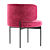 Luxury AKIKO Chair: Modern Elegance by Gallotti & Radice 2021 3D model small image 2