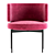 Luxury AKIKO Chair: Modern Elegance by Gallotti & Radice 2021 3D model small image 3