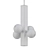 Brutalist Ceramic Conduit Pendant 3D model small image 2