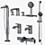 Vivenis Bathroom Set | Hansgrohe 3D model small image 2