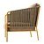 Capri Lounge: Stylish Outdoor Armchair 3D model small image 3